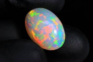 Pierre précieuse d'opale éthiopienne Pierre éthiopienne Welo Opale éthiopienne Cabochon Pierre multi opale de feu pour pendentif et bijoux fins - Product Image 2