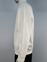 Sweat-shirt à col rond personnalisé avec logo brodé, mélange coton-nylon, épais, respirant, coupe oversize, uniforme d'équipe, vêtements de travail, vente en gros