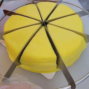 Diviseur de gâteau en acier inoxydable de qualité alimentaire 3/4/5/6/7/8/9/10 tranches, coupe-pizza, coupe-mousse <span class=keywords><strong>basque</strong></span>, coupe-crêpes, outils à gâteau pour la maison - Product Image 3