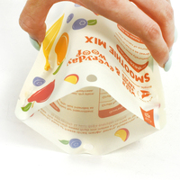 Sachets Mylar personnalisés avec fenêtre, refermables, à fermeture éclair, pochettes verticales pour emballage alimentaire, friandises pour animaux, nourriture pour chiens