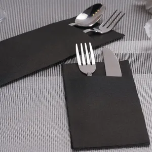 Hot Luxury Sale White Custom Cutlery Paper Napkin Airlaid Disposable Paper Cocktail Napkin