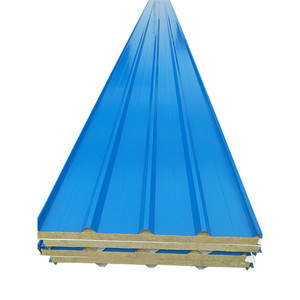 Panneaux sandwich en <span class=keywords><strong>laine</strong></span> <span class=keywords><strong>de</strong></span> <span class=keywords><strong>roche</strong></span> ignifuge <span class=keywords><strong>de</strong></span> 50 mm 100 mm, panneau mural sandwich isolé pour l'intérieur, pour les murs et les toits - Product Image 5