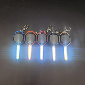 Bán Chạy Nhất Tùy Chỉnh Hình Dạng Chìa Khóa Xách Tay Túi Ánh Sáng Carabiner Bán Buôn Mini Đèn Pin Khẩn Cấp <span class=keywords><strong>LED</strong></span> Ánh Sáng COB Keychain Nhựa - Product Image 3