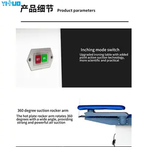 YS-B3 tự động chân chạy bộ chuyển đổi Bàn ủi Rocker hút chân không bàn ủi với ống và sắt - Product Image 4