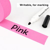 Ruban de masquage professionnel rose pour des lignes de peinture nettes et une suppression impeccable, idéal pour la peinture murale, la décoration et les projets de bricolage à domicile