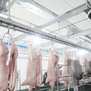 Hog Slaughterhouse Equipment Processing Line Transport And Storage Hanging Rail For Pig Abattoir Machine