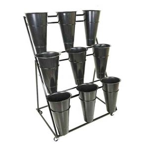Expositor Metálico para <span class=keywords><strong>Flores</strong></span> con 12 Cubos, Estante Metálico para Exhibición de <span class=keywords><strong>Flores</strong></span> en Supermercados - Product Image 4