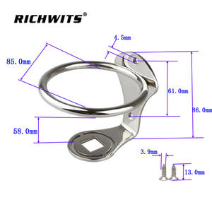 Porte-gobelets et supports à boissons en acier inoxydable poli miroir, accessoires pour camping-car, conversion de camping-car, yacht - Product Image 4