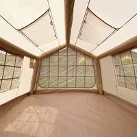 Grande tente de glamping gonflable 3000 mm en tissu Oxford imperméable, ouverture automatique rapide, abri extérieur écologique, fabricant