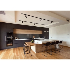 Thiết kế mới cao cấp phong cách hiện đại màu xám tủ bếp với đảo bảng từ Trung Quốc - Product Image 4