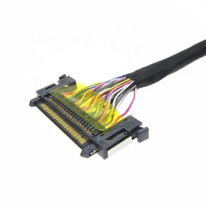 สายเคเบิล FFC แบบ LVDS สำหรับจอ LCD 41 พิน แบบกำหนดเอง <span class=keywords><strong>JAE</strong></span> FI-RE41HL พร้อมขั้วต่อทั้งสองด้าน ฉนวน PTFE/PVC สำหรับงานแสดงผลอิเล็กทรอนิกส์ - Product Image 4