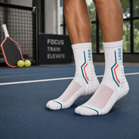 Chaussettes de sport athlétiques mi-mollet personnalisées avec logo, respirantes en maille, unisexe, pour le basketball, haute qualité, faible MOQ