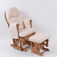 Fauteuil inclinable de maternité à bascule avec repose-pieds et housses lavables