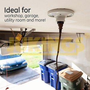 E26 <strong>Light</strong> <strong>Socket</strong> Plug Adapter E26 <strong>Light</strong> <strong>Socket</strong> to 2 Prong Outlet Adapter Polarized 2 Prong Outlet Black 125V 15A - Product Image 5