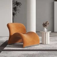 Chaises simples de loisirs de tissu de meubles de maison de conception nordique minimaliste chaise d'appoint paresseuse de plancher