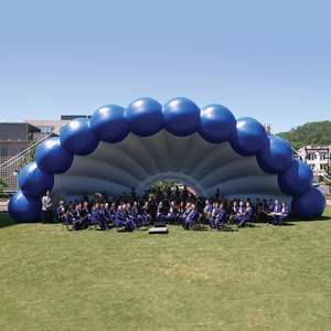 Tente de pelouse gonflable de nouvelle conception à vendre, abri gonflable de couverture d'étape d'événement à vendre, tente gonflable de musique d'étape - Product Image 5