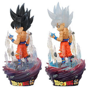 Nuevo Drag on Ball Anime Wcf figura pelo gris Ultra <span class=keywords><strong>instinto</strong></span> Son Goku Light up Abs 17cm figuras de acción juguetes regalo de Navidad - Product Image 1