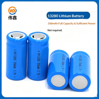 Batterie au lithium WX China Source Factory 13280, modèle 13280-350, 37V 350mAh, Grade-A, pleine capacité, pour rasoirs et pointeurs laser