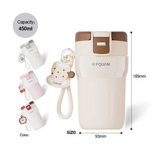 Fuquan <span class=keywords><strong>Pooh</strong></span> 2025 in acciaio inox tazza doppia tazza portatile ad alto valore del caffè sottovuoto Design moderno per l'ufficio degli studenti - Product Image 2