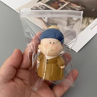 Sac de rangement pour figurines de collection, en PVC transparent, résistant à la poussière et à l'humidité, avec fermeture éclair refermable, personnalisable, pour boîte surprise
