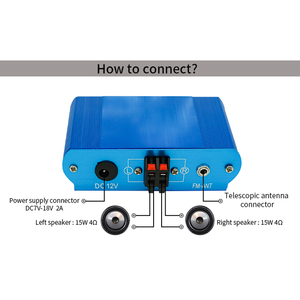 Caja sellada de aleación de aluminio de 2x15W, placa amplificadora <span class=keywords><strong>Bluetooth</strong></span>, módulo de reproductor de MP3, carpeta grabada EQ - Product Image 2