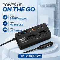 Importateur d'onduleurs de Chine 350W, prise 12V 127V 220V, adaptateur chargeur USB à charge rapide PD pour le Brésil