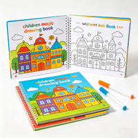 Livre de coloriage magique pour enfants, vente chaude personnalisée, livre de traçage magique, livre de magie à l'eau avec stylo