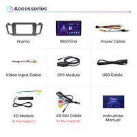 Autoradio Android 2Din pour Toyota RAV4 2012-2018, Navigation GPS, Lecteur Multimédia de Voiture avec BT WiFi DSP