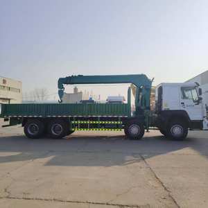 מחיר זול בשימוש 8-15 טון משאית רכוב מנוף Lhd 8x4 הידראולי זרוע בום ישרה משאית מנופים 12 טון קיבולת - Product Image 2