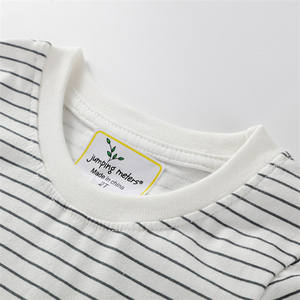 Camisetas de Manga Larga para Niños Pequeños, Diseño a Rayas Grises, Ropa de Algodón para Niños, Ropa de Primavera y Otoño, Camisetas para Niños - Product Image 3
