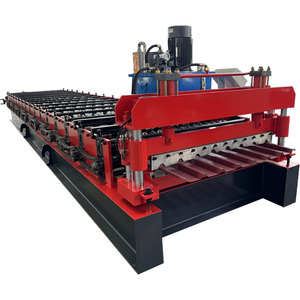 Nhà Máy Giá Kim Loại Thép Cấu Trúc Hồ Sơ Nhôm Tấm Lợp Tấm Bảng Điều Chỉnh Bước Gạch Cuộn Hình Thành Máy - Product Image 5