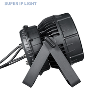 Projecteur LED Zoom Par 8 à 19 x 12 W RGBW 4-en-1, étanche IP65 ° ~50 °   Projecteur de scène DMX RDM en alliage d'aluminium à angle de faisceau étroit et silencieux
