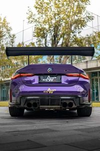 Aileron arrière en fibre de carbone sèche style <span class=keywords><strong>DRS</strong></span> pour BMW G87 M2 G82 M4, kit carrosserie de course automobile, pièces de pare-chocs de voiture - Product Image 4