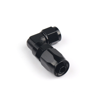 Phụ kiện đầu nối ống dẫn bằng nhôm mới AN4 AN6 AN8 AN10 90 độ, xử lý anodize, rèn, dùng cho dây bện CPE, dùng chung cho ô tô, màu đen - Product Image 4