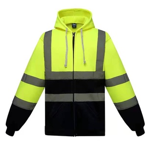 Sudadera Reflectante de Alta Visibilidad para Hombre – Sudadera Personalizada con Cierre de Cremallera, Ropa de Trabajo de Poliéster para Visibilidad Nocturna, Venta al Por Mayor OEM - Product Image 5