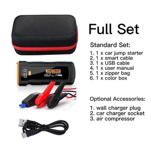 Démarreur de <span class=keywords><strong>batterie</strong></span> professionnel 4000A 12V <span class=keywords><strong>pour</strong></span> voiture, <span class=keywords><strong>booster</strong></span> de <span class=keywords><strong>batterie</strong></span> portable 16000mAh <span class=keywords><strong>pour</strong></span> <span class=keywords><strong>camping</strong></span>-<span class=keywords><strong>car</strong></span> à grande cylindrée - Product Image 1