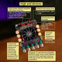 Carte d'amplification numérique APTX ZK-SUB1200Q Extension de subwoofer 600W Double puce TPA3255 pour son haute fidélité