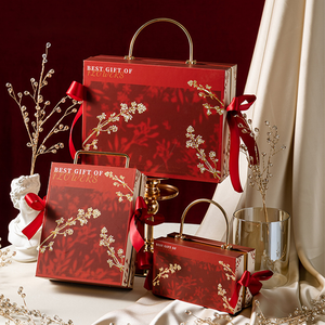 纪念品盒蓝花影金属手提糖果礼盒适合婚礼伴娘节商务儿童节 - Product Image 3