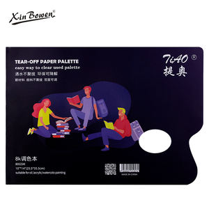 Xinbowen-<span class=keywords><strong>Palette</strong></span> de <span class=keywords><strong>peinture</strong></span> d'art <span class=keywords><strong>jetable</strong></span>, 30 feuilles de papier à déchirer, mélange de peintures, <span class=keywords><strong>Palette</strong></span> sans lavage - Product Image 6