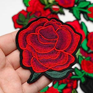 <b>Computer</b> Embroidery Blue pink Red Fairy Rose Flower Embroidery Cloth Patch for Multi-Use Clothing <b>Accessories</b> - Product Image 5