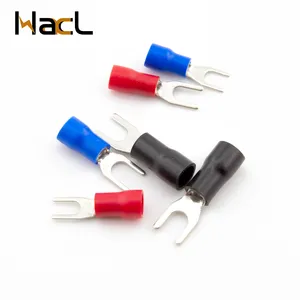 Wholesale OEM Insulated Electrical Wire Crimp Cable Connector Spade Butt Ring Fork Electric Terminals Fork Terminals