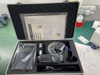 Système d'échographie vétérinaire noir et blanc Amain AMUV12, appareil de diagnostic portable pour chiens et animaux