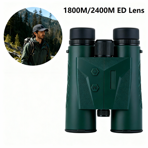 Telémetro Binocular 10x50, Accesorio de Caza, 1800m | Telémetro Láser de 2400m con Lente ED y Prisma BAK4 - Product Image 1