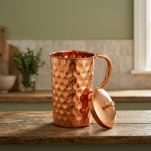 Luxury Gift Groomsmen Gifts 100% pure Copper Business Gift Water <b>Jug</b> Water Serving <b>Jug</b> Items - Indian Home Crafts - Product Image 3