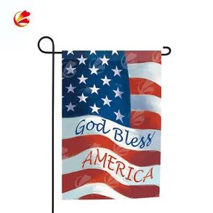 Garden Flag for 4th July Sublimation American Transfer Printing Indoor Outdoor Country yard Double Sided