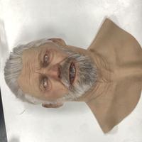 Masque en silicone réaliste professionnel, tête entière, visage humain hautement réaliste avec des détails faits à la main pour le cosplay et la déguisement