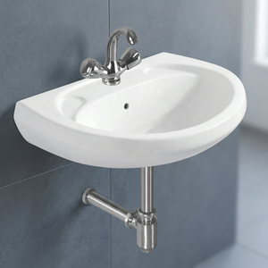 Luxury Modern Square Ceramic Rectangular Bathroom Sink Simple Stylish Floor-standing Pedestal Basin with Drainer for Hospitals - Product Image 2
