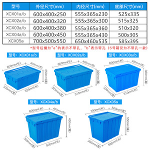 Boîte logistique en plastique avec couvercle empilable 600x395x250mm haute résistance pour le transport de produits pharmaceutiques, d'aliments frais et de la chaîne du froid - Product Image 1
