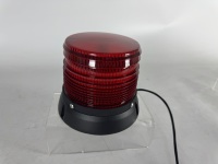 12V-24V Golddeer Luz estroboscópica de baliza giratoria LED roja de 6,5 pulgadas con montaje de tornillo y control de cableado TBD347b