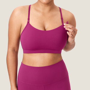 Diseñado para deportes <span class=keywords><strong>de</strong></span> bajo impacto, espalda, Yoga, <span class=keywords><strong>sujetador</strong></span> <span class=keywords><strong>de</strong></span> enfermería adecuado para Yoga, Pilates, <span class=keywords><strong>lactancia</strong></span> materna en cualquier momento, sujetadores <span class=keywords><strong>de</strong></span> Enfermería <span class=keywords><strong>de</strong></span> maternidad - Product Image 2